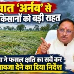 Cyclone Arnab Relief Measures : चक्रवात ‘अर्नब’ से प्रभावित किसानों को शीघ्र मिलेगी राहत, मुख्यमंत्री विष्णु देव साय ने दिए सर्वे और मुआवजे के निर्देश…NV News